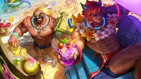 Riot unveils new Pool Party Sett and Braum skins in time for