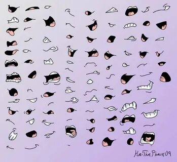 Comic Mouths Reference Sheet by KaiThePhaux on deviantART Mo