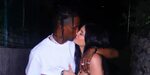 Kylie Jenner and Travis Scott Kiss During Italian Birthday T