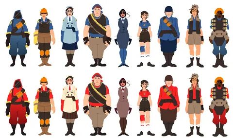 TF2 Genderbends by Ghostlullaby on DeviantArt