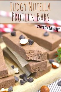 Healthy Nutella Fudge DIY Protein Bars Vegan, Sugar Free, Gl