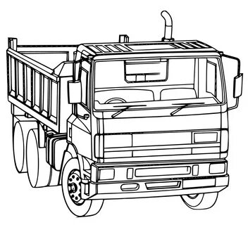 Truck Outline Drawing - Floss Papers