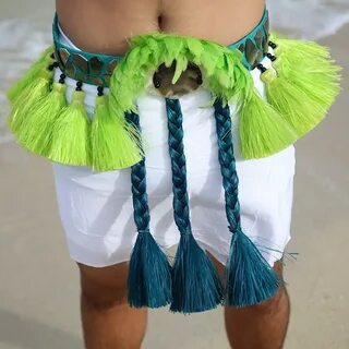 NEW Men's Hawaiian Hula Skirt Velcro Fastening Fancy Dress C