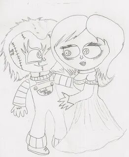 Chucky And Tiffany Coloring Pages Mclarenweightliftingenquir