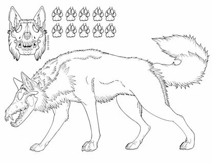 FREE TO USE Skull-Wolf/Canine Feral Base by DeadDogma -- Fur