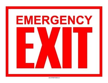 fire exit signs - Clip Art Library