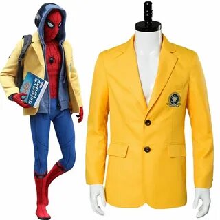 Spider-Man Homecoming Cosplay Peter Parker Yellow Jacket Hal