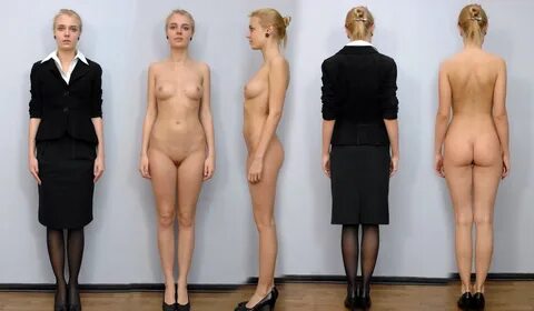 Model Audition - Posing Side by Side (Cloth Unclothed, Dress