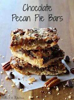 Chocolate Pecan Pie Bars - Chocolate Pecan Pie Bars NO Corn 