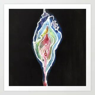 Vulva Art Print by FemTom Society6