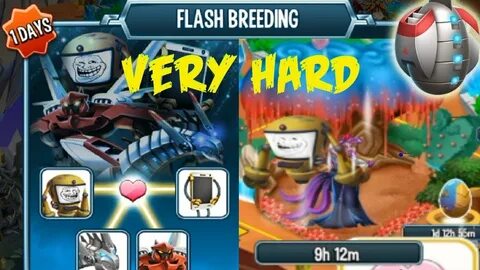 Monster Legends : Flash Event Breed Violet vs R.O.F.L get M-