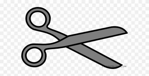 Hair Scissor Tools Free Black White Clipart Images - Scissor