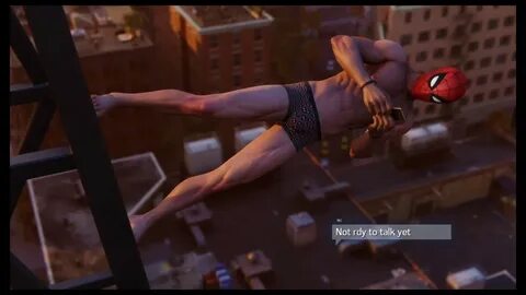 Spider-Man texts MJ scene but Spider-Man is naked - YouTube