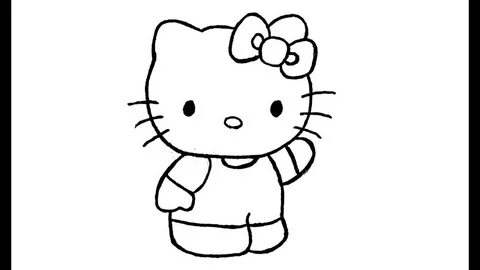 How to Draw Hello Kitty (Kitty White) - MyHobbyClass.com - L
