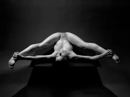 7444 BW Kajira Nude Split Photograph by Chris Maher Fine Art