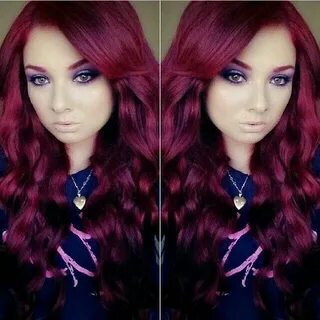 Loving this color! Burgundy purple hair Pinterest