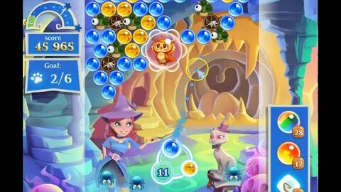 Bubble Witch Saga 2 Level 1247 with no booster - YouTube