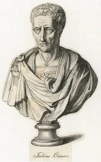 Gaius Julius Caesar Roman Emperor Drawing by Mary Evans Pict