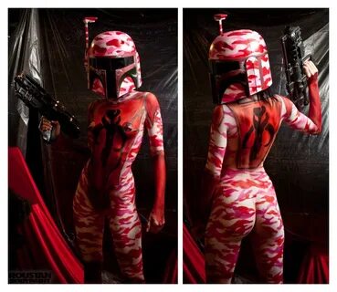 A Beautiful Boba Fett Star Wars Body Paint Project " Fanboy.