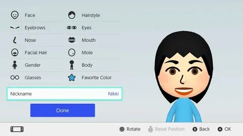 Как создать и редактировать Mii на Nintendo Switch