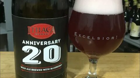 Ithaca 20th Anniversary Wild Blueberry Ale #690 - YouTube