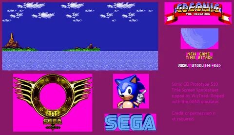 Genesis / 32X / SCD - Sonic the Hedgehog CD (Sega CD) (Proto