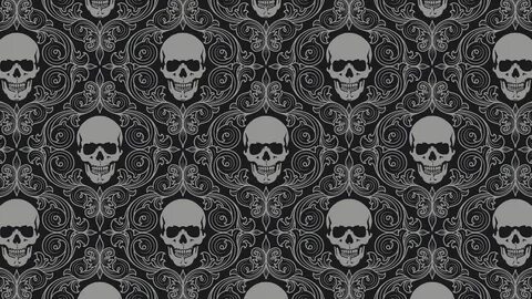 Dark horror skulls pattern ス カ ル の 壁 紙, 描 画 の た め の ア イ デ ア,