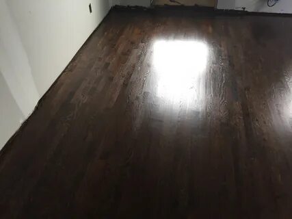 Jacobean stain on white oak flooring - Floor11 inc