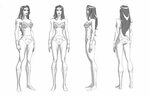 Wonder Woman Character modeling, Character model sheet, Fema