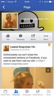 Leaked Snapchats Facebook Page Lures Users to Phishing Site