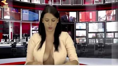 Beautiful news anchor boobs