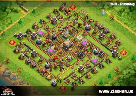 Town Hall 11 - HYBRID Base Map #4 - Clash of Clans Clasher.u