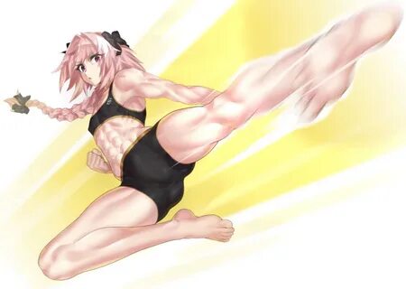 Safebooru - 1boy abs absurdres astolfo (fate) barefoot bike 