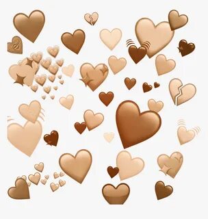 Brown Heart Png 🎮 🤭 ✨ - Heart Emoji Png Brown, Transparent P