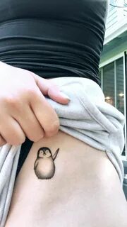 Penguin Tattoo. Hip. Penguin tattoo, Tattoos, Mom tattoos