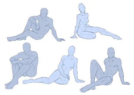 drawingden: " Varied Sitting Poses Pose Pack - F2U by Shadow