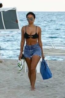 DRAYA MICHELE in Bikini at a Beach in Miami 12/06/2019 - Haw