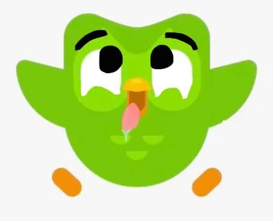 😳 Duolingo Get Some Clothes On - Cartoon , Free Transparent 