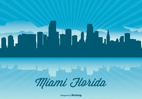 Free vector Miami Skyline Illustration #11818 My Graphic Hun