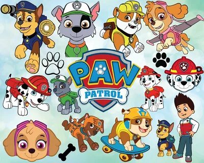 Paw patrol svg paw patrol cut files paw patrol clipart paw E