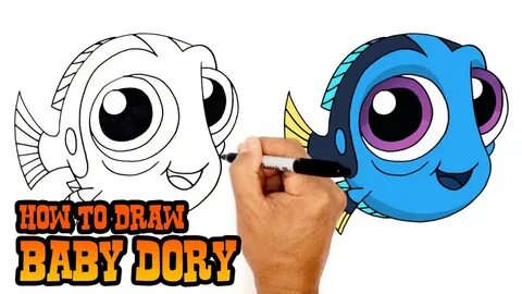 How to Draw Baby Dory, Finding Dory