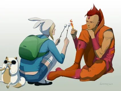 F is for Fionna and Flame Prince by doubleleaf on deviantART
