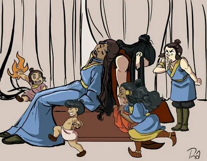 Quick color sketch of Zutara family. 