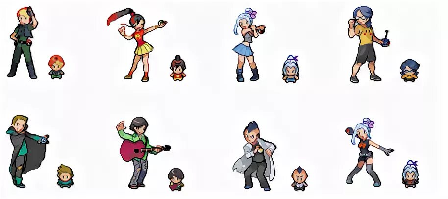 Pokemon Trainer Overworld Sprite Base 9 Images - Forum Threa