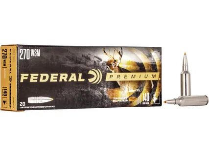 Federal Premium Ammo 270 Winchester Short Mag (WSM) 140 Grai