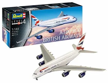 Сборная модель Revell Airbus 380-800 British Airways, 1:144 