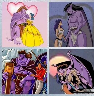 Goliath and Elisa Tumblr Gargoyles disney, Gargoyles cartoon