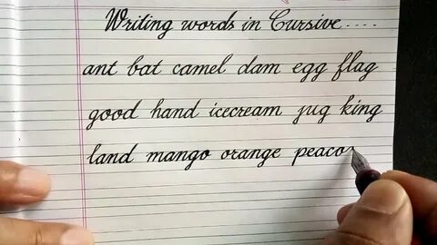 How to write in cursive handwriting practice handwriting tip