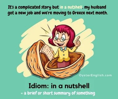 Idiom: in a nutshell (meaning and examples)