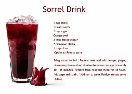 Try it - you'll love it as much as we do! Sorrel drink recip